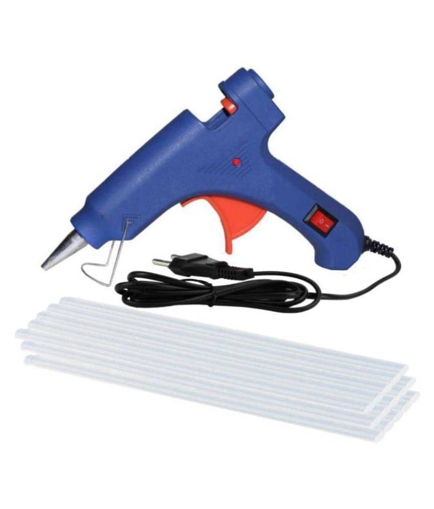 Bitblaze Hot Melt 20 Watt Glue Gun with 10 Glue Sticks (Glue Stick Heating Time 4-5 Mins) Bitblaze Hot Melt 20 Watt Glue Gun with 10 Glue Sticks (Glue Stick Heating Time 4-5 Mins)