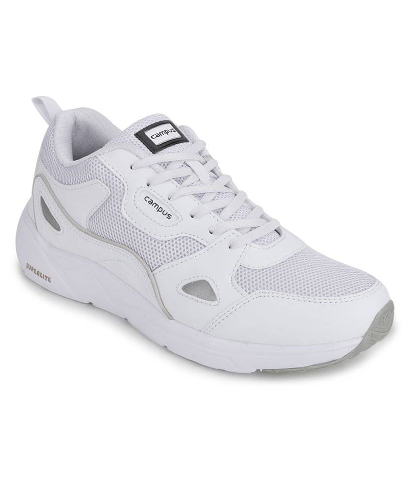     			Campus WISDOM White  Men's Sports Running Shoes