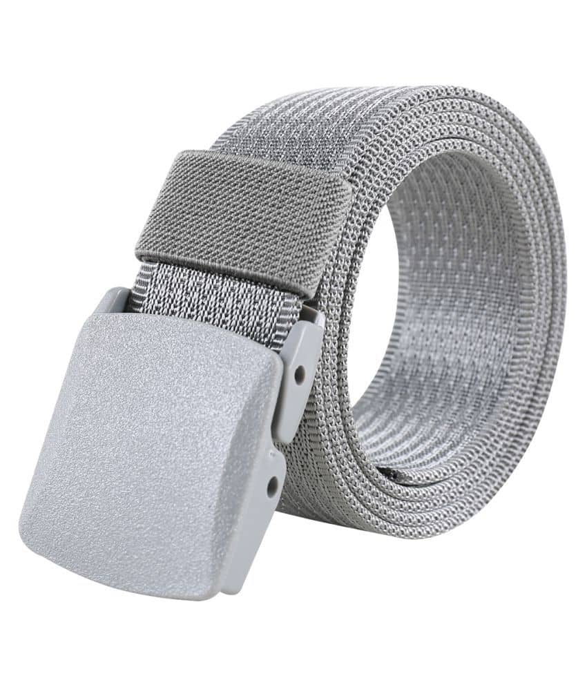 Edifier - Grey Melange Nylon Men's Casual Belt ( Pack of 1 )