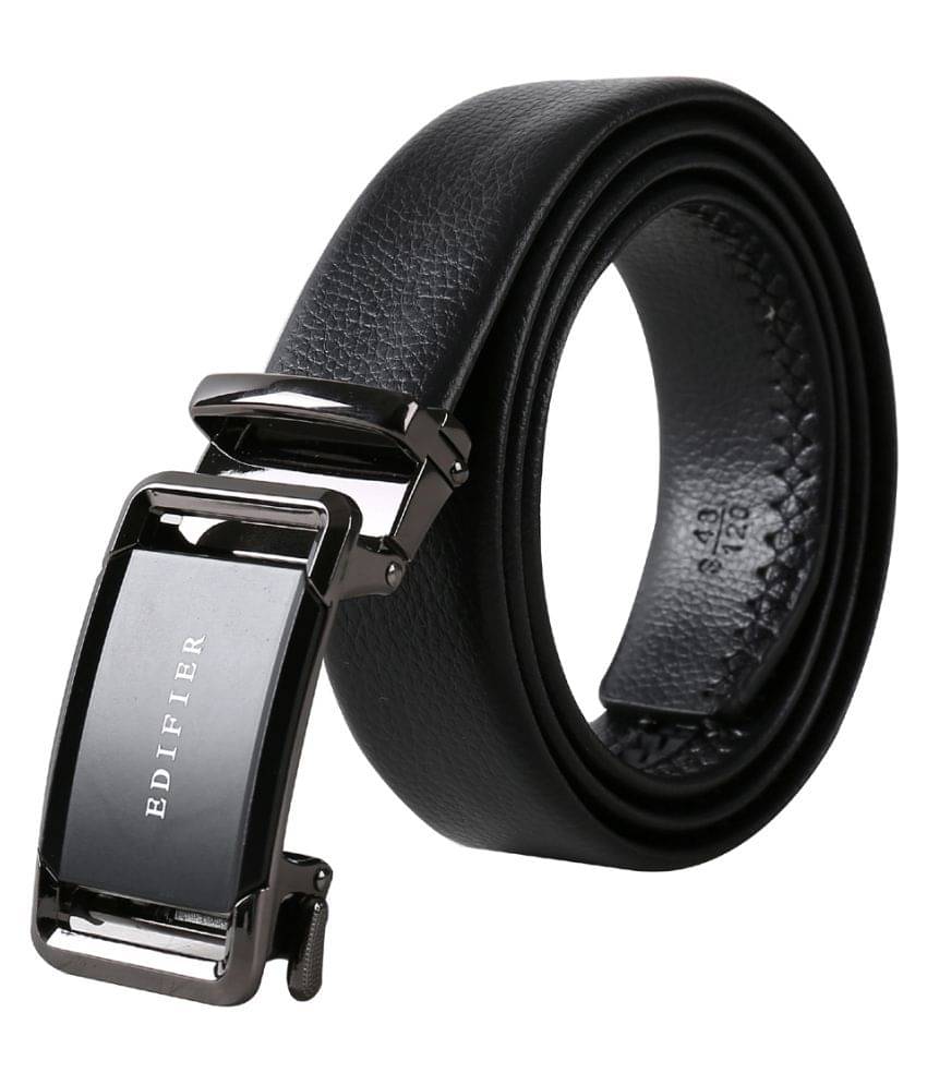     			Edifier - Black Leather Men's Formal Belt ( Pack of 1 )
