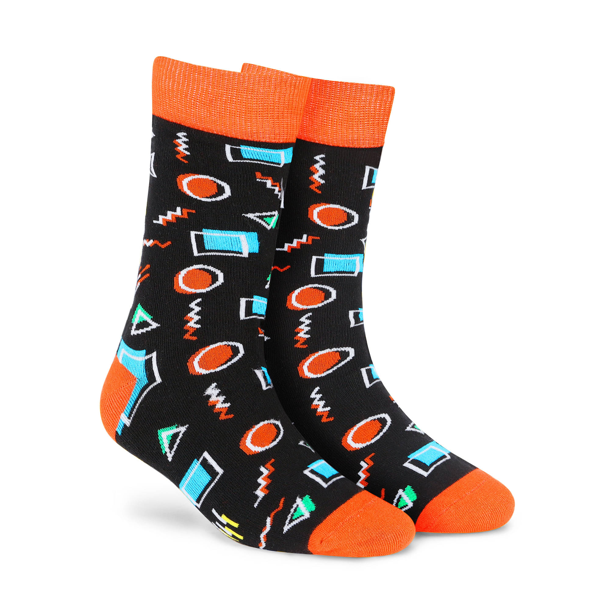     			Dynamocks Black Casual Full Length Socks Pack of 1