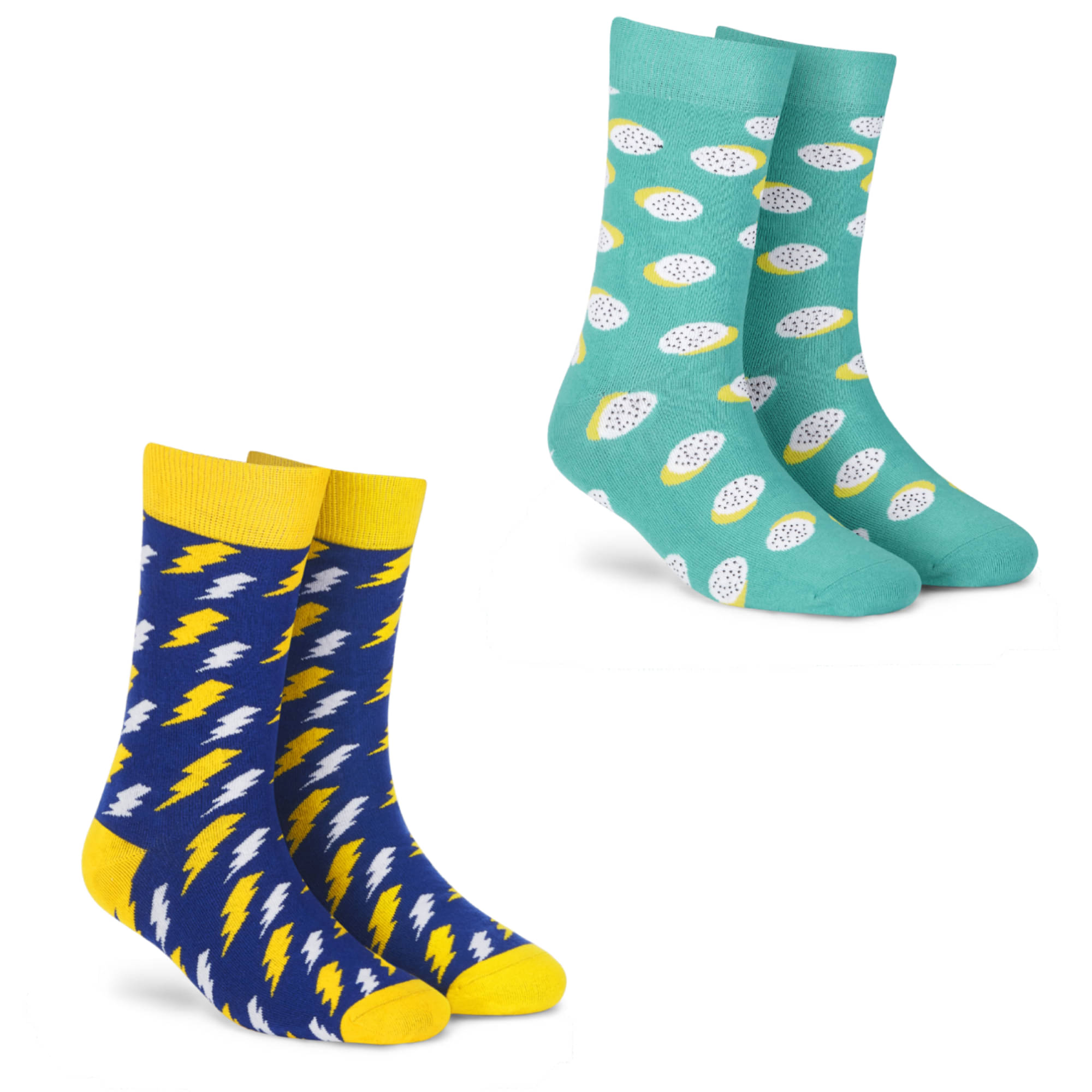     			Dynamocks Multi Casual Full Length Socks Pack of 2