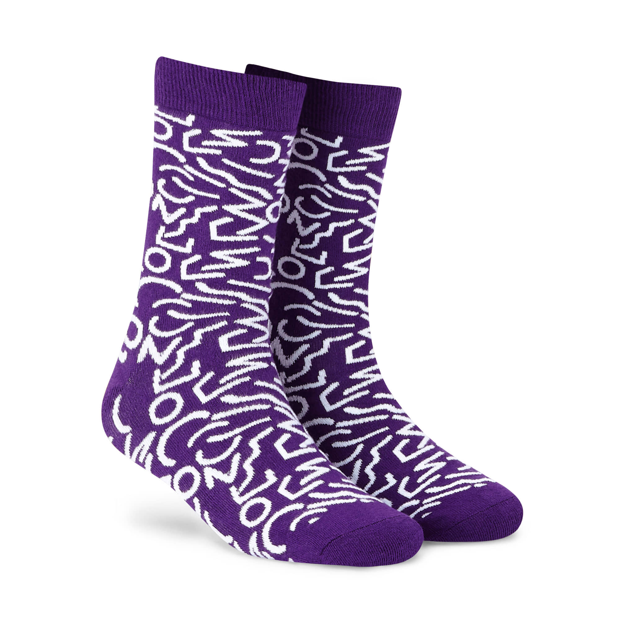 Dynamocks Purple Casual Full Length Socks Pack of 1 - Socks | Buy online on ZillyBuy