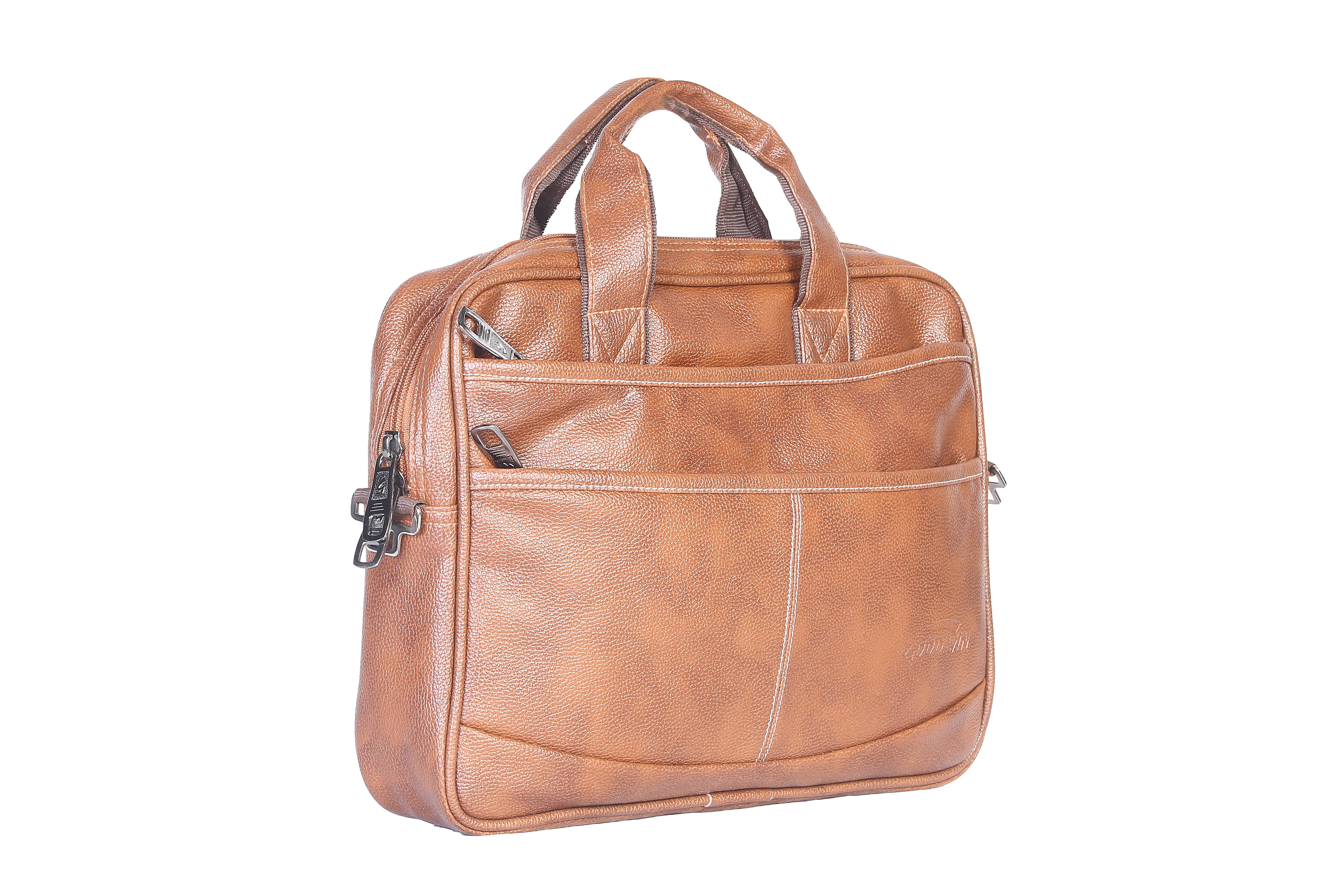     			Goodwin Tan P.U. Office Messenger Bag