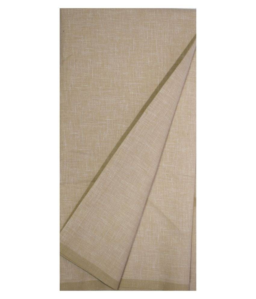     			KUNDAN SULZ GWALIOR - Beige Cotton Blend Men's Unstitched Shirt Piece ( Pack of 1 )