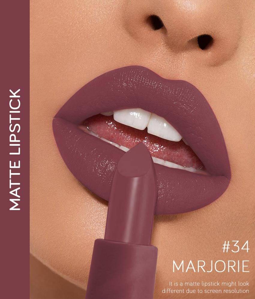     			Miss Rose Creme Matte Lipstick Square 34 Marjorie - 3.4 gm