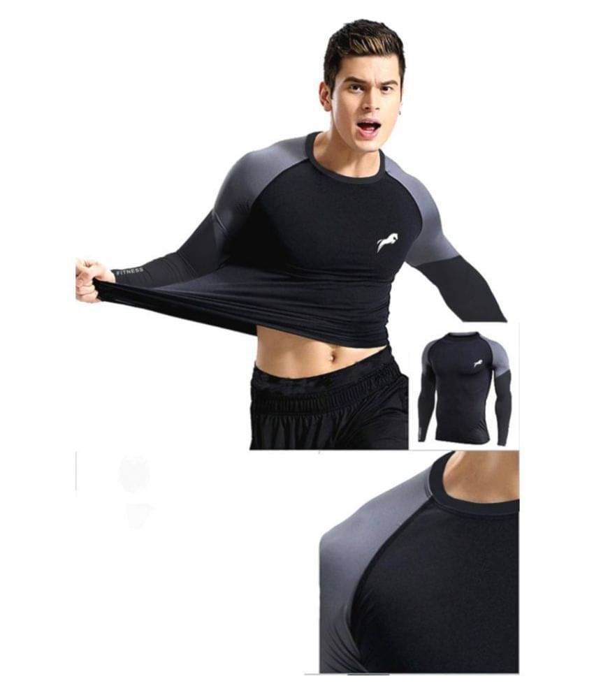     			Men's Tshirt Ultra Stretchable Compression Support Gym Work Out Body Building T-Shirt in Premium Poly Lycra Fabric Gym||Yoga||Activewear||Sportswear||Running||Compression Muscle Support