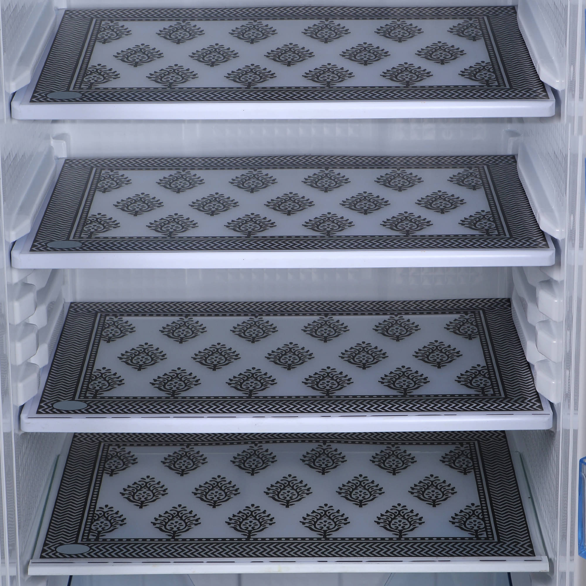     			E-Retailer Set of 4 PVC Multi Fridge Mats