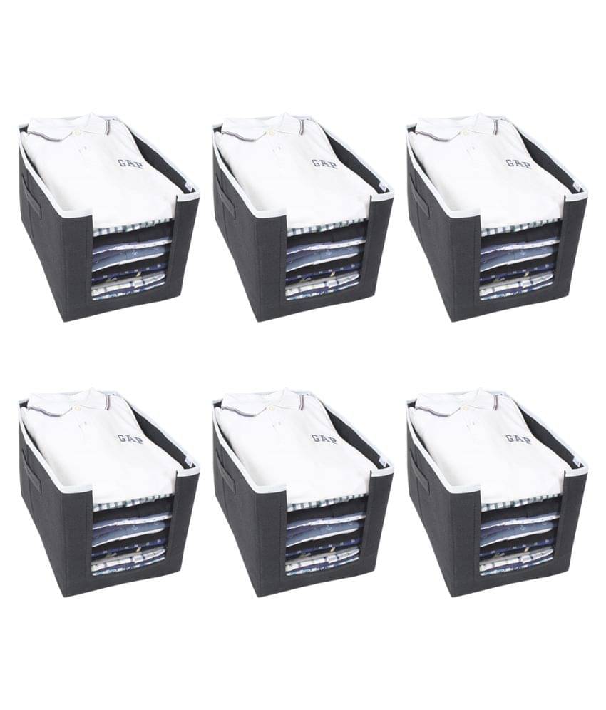     			PrettyKrafts Shirt Stacker Set of 6- Closet Organizer - Shirts and Clothing Organizer - Exile