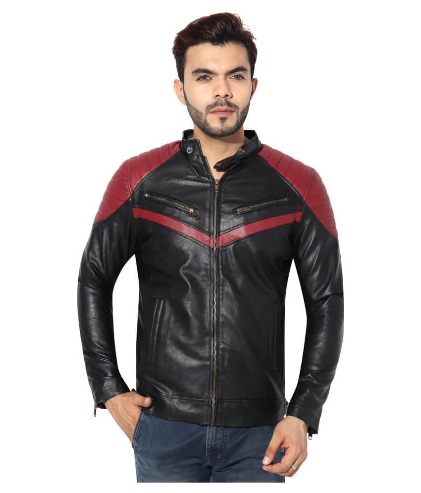 GARMADIAN Black Leather Jacket - Jackets & Coats | Buy online on ZillyBuy
