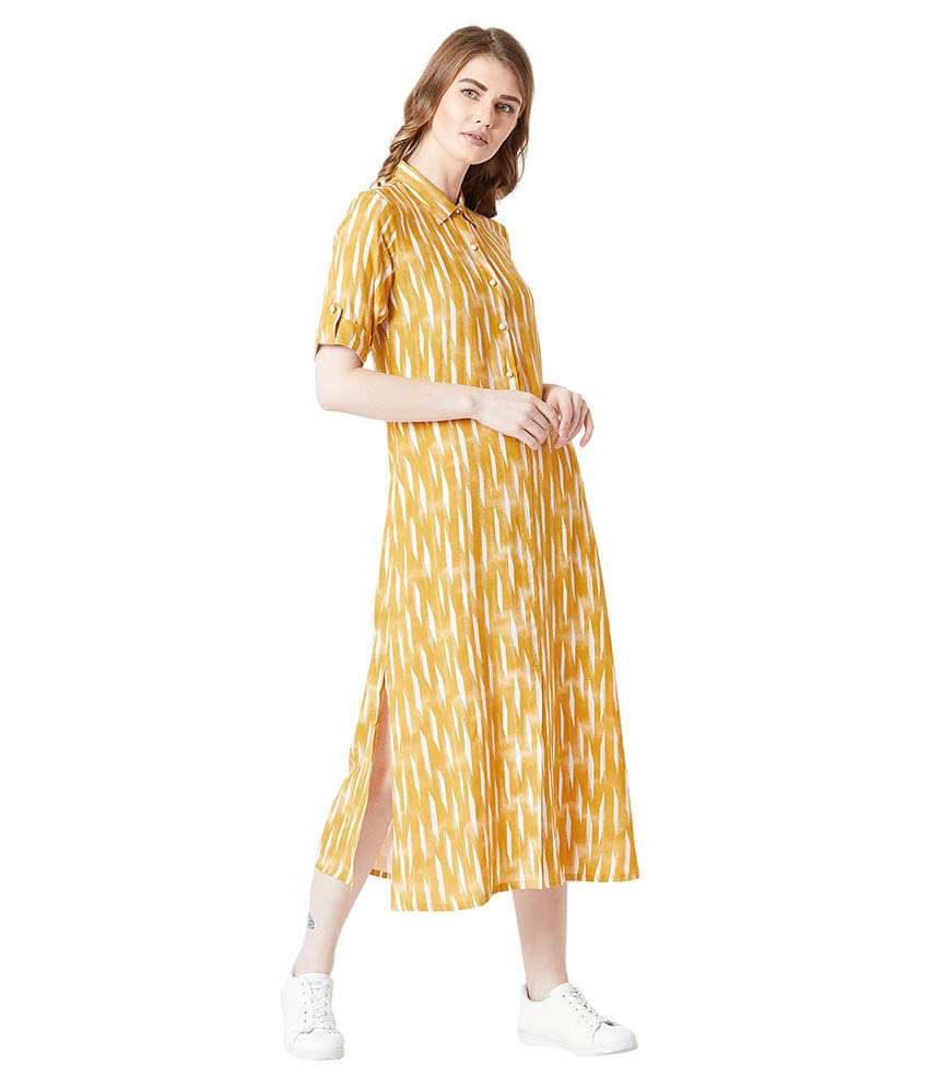     			Miss Chase Women Rayon Shirt Dress ( Multi Color )