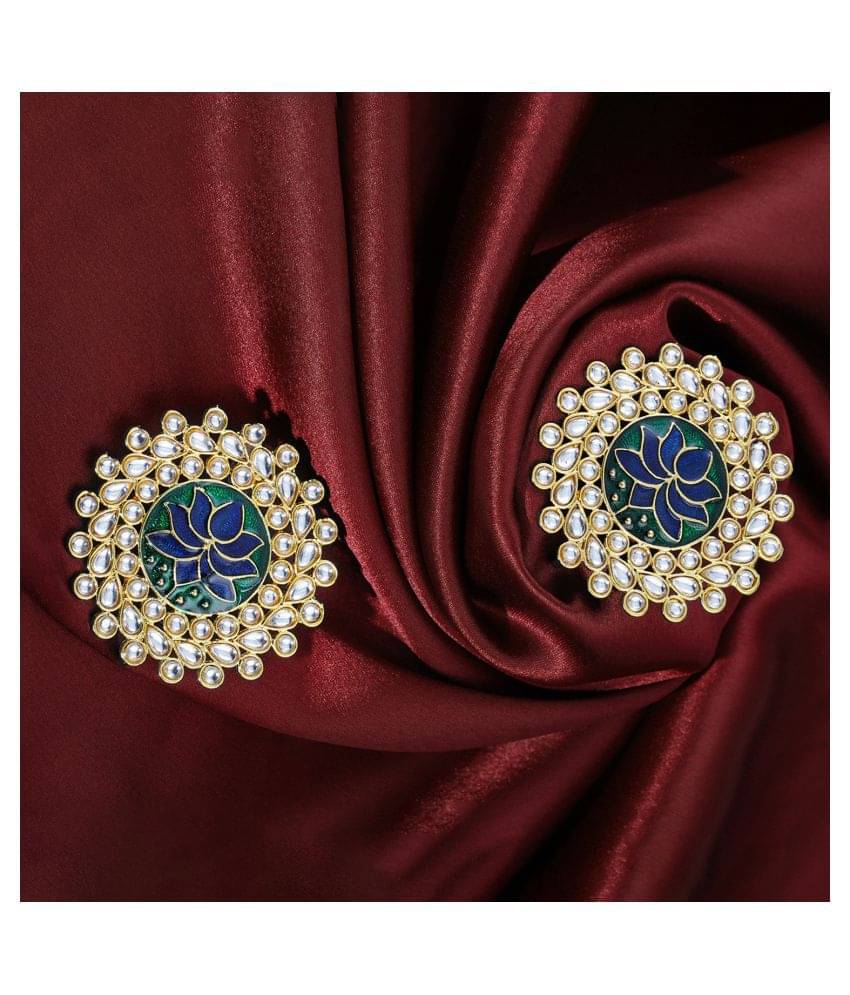     			Sukkhi Lavish Gold Plated Kundan Earring for Women