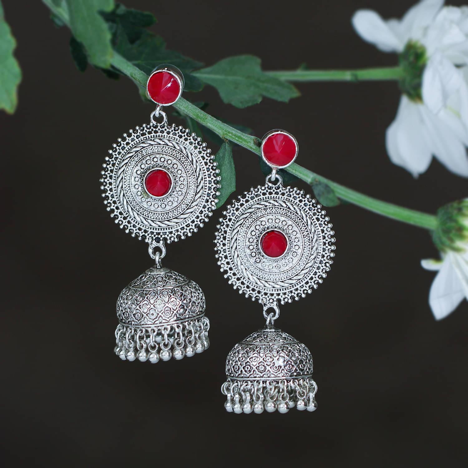     			Sukkhi Incredible Oxidised Jhumki Earring For Women