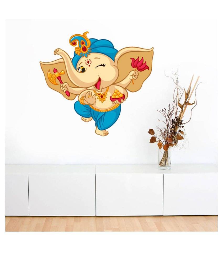 Decor Villa GANESH JI Religious & Inspirational Sticker ( 53 x 58 cms ) Decor Villa GANESH JI Religious & Inspirational Sticker ( 53 x 58 cms )