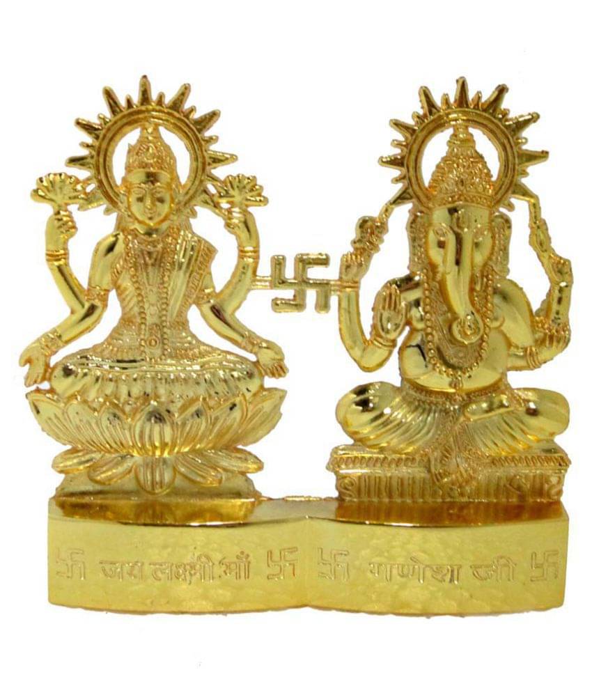     			PAYSTORE - Laxmi Ganesh Brass Idol