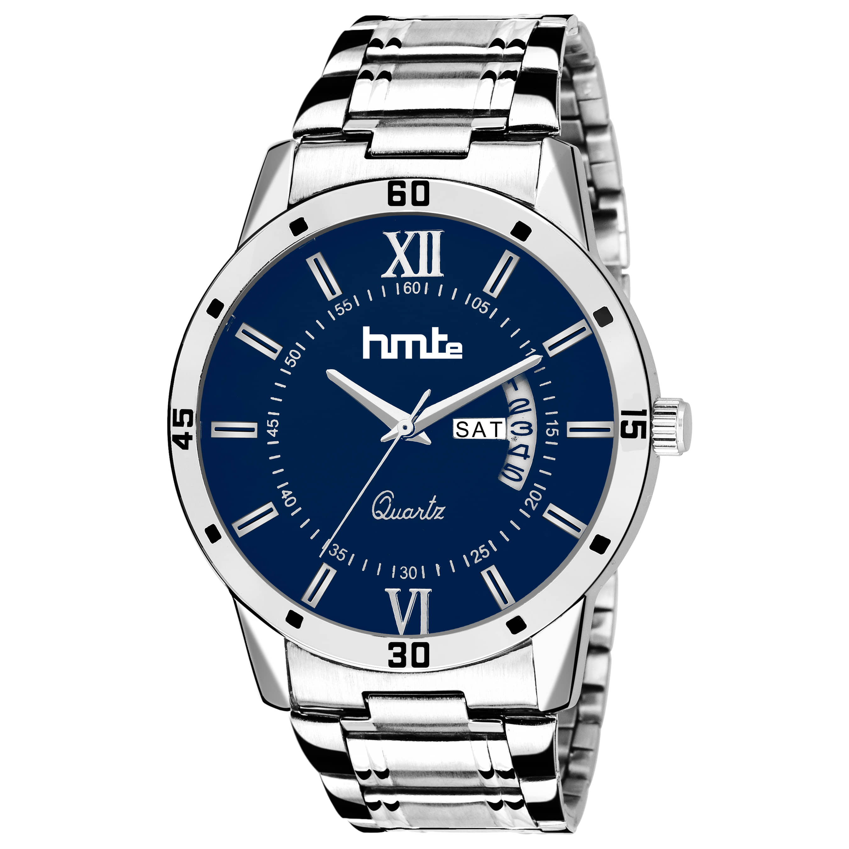 HMTe - Silver Metal Analog Men's Watch