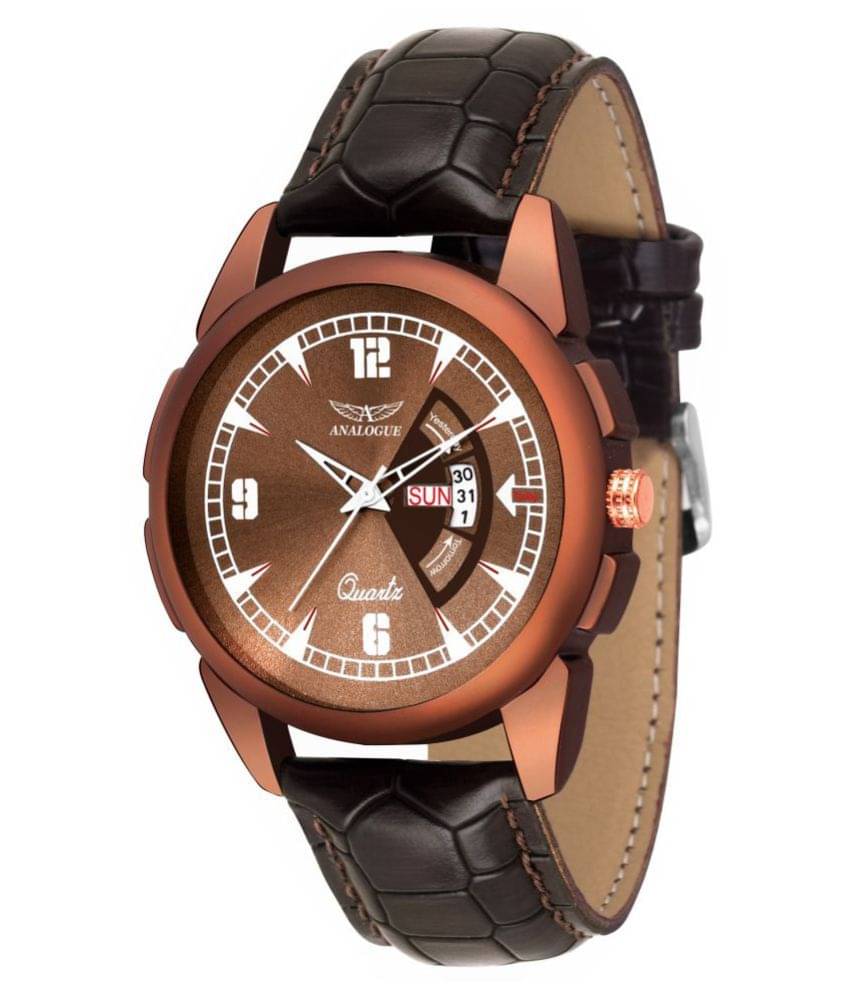     			ANALOGUE 430 Leather Analog Men's Watch