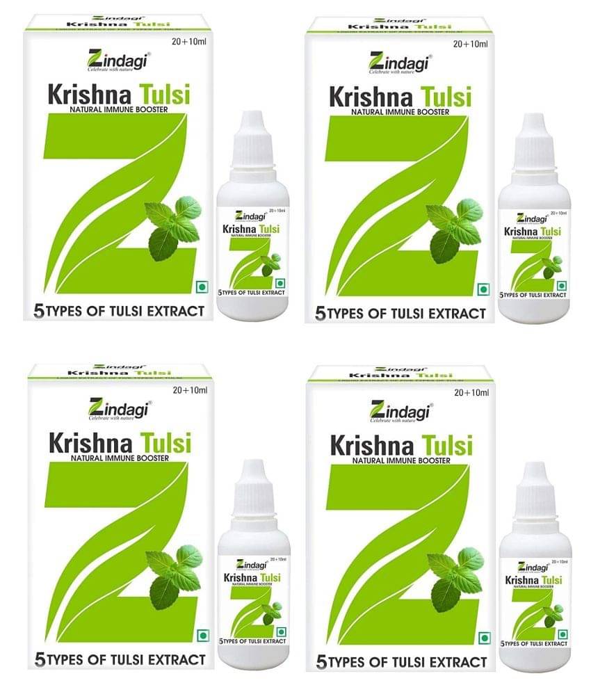 Zindagi Krishna Tulsi 30ml Pack of 4 Zindagi Krishna Tulsi 30ml Pack of 4