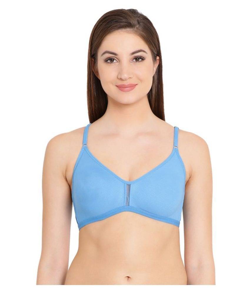     			Clovia Poly Cotton T-Shirt Bra - Blue
