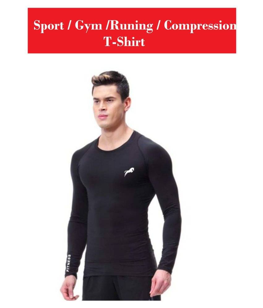 Just Rider Compression T-SHIRT 'Top Full Sleeve Plain Athletic Fit Multi Sports Cycling, Cricket, Football, Badminton Just Rider Compression T-SHIRT 'Top Full Sleeve Plain Athletic Fit Multi Sports Cycling, Cricket, Football, Badminton