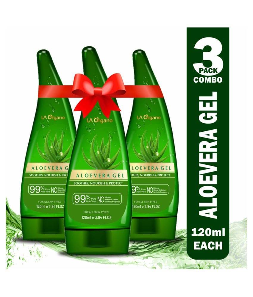 LA ORGANO Multipurpose Aloevera Gel Hydration Booster 360ml ml Pack of 3     			LA ORGANO Multipurpose Aloevera Gel Hydration Booster 360ml ml Pack of 3