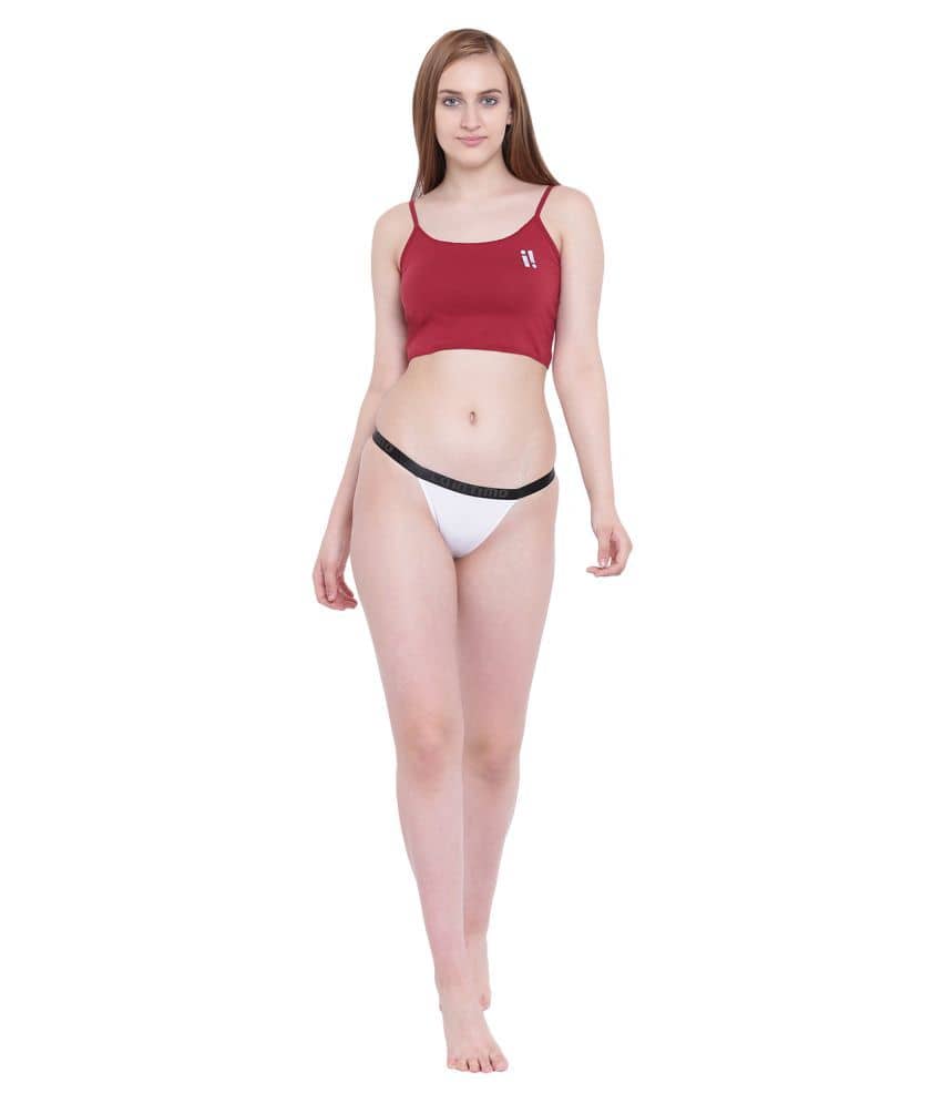 La Intimo Nylon Women's Briefs ( White )
