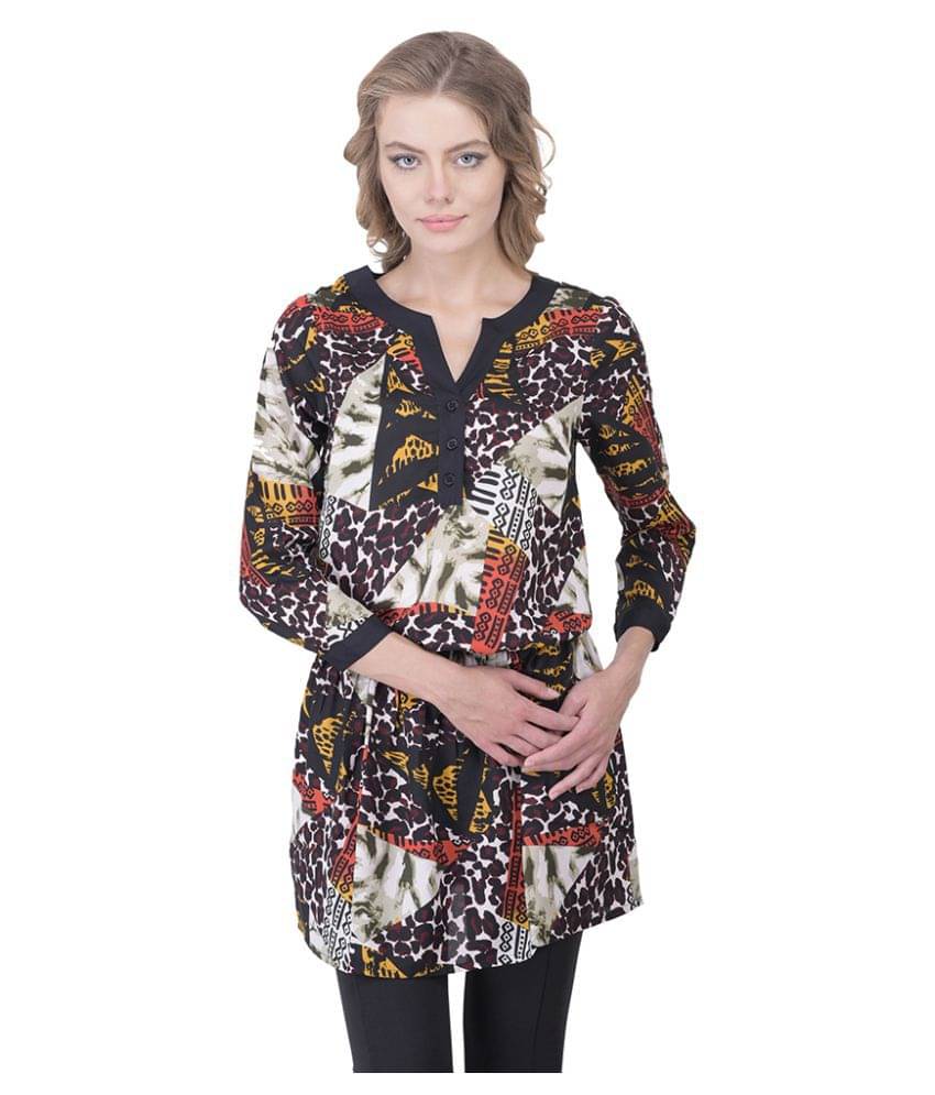     			Oxolloxo Women's Polyester Regular Top ( Multicolor )