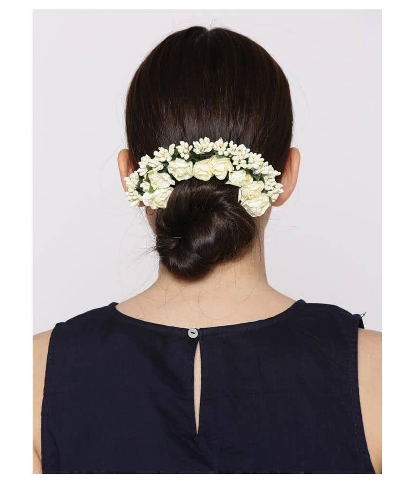 Priyaasi White Party Hair Grips - Jewellery Sets | Buy online on ZillyBuy