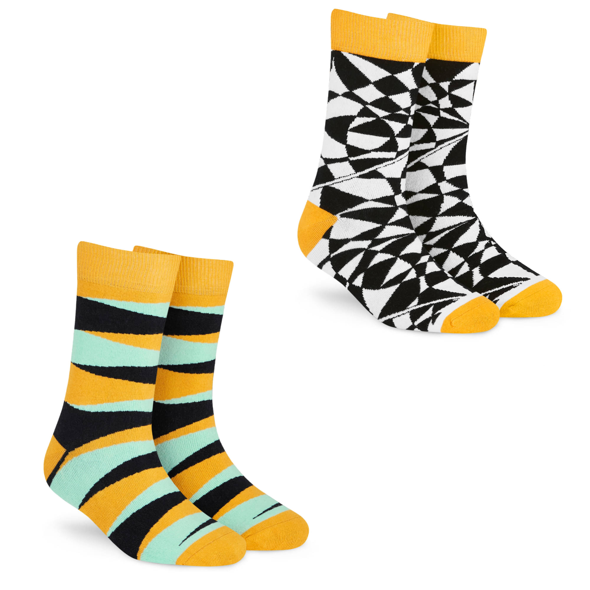     			Dynamocks Multi Casual Full Length Socks Pack of 2