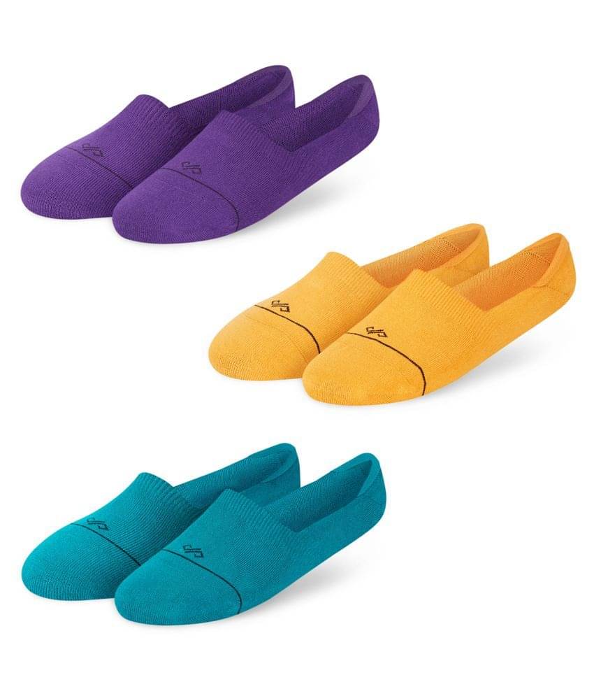     			Dynamocks Multi Casual No Show Socks Pack of 3