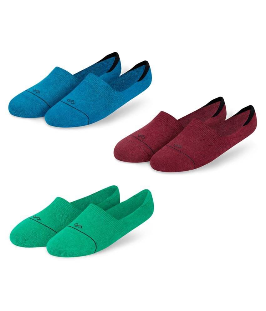     			Dynamocks Multi Casual No Show Socks Pack of 3