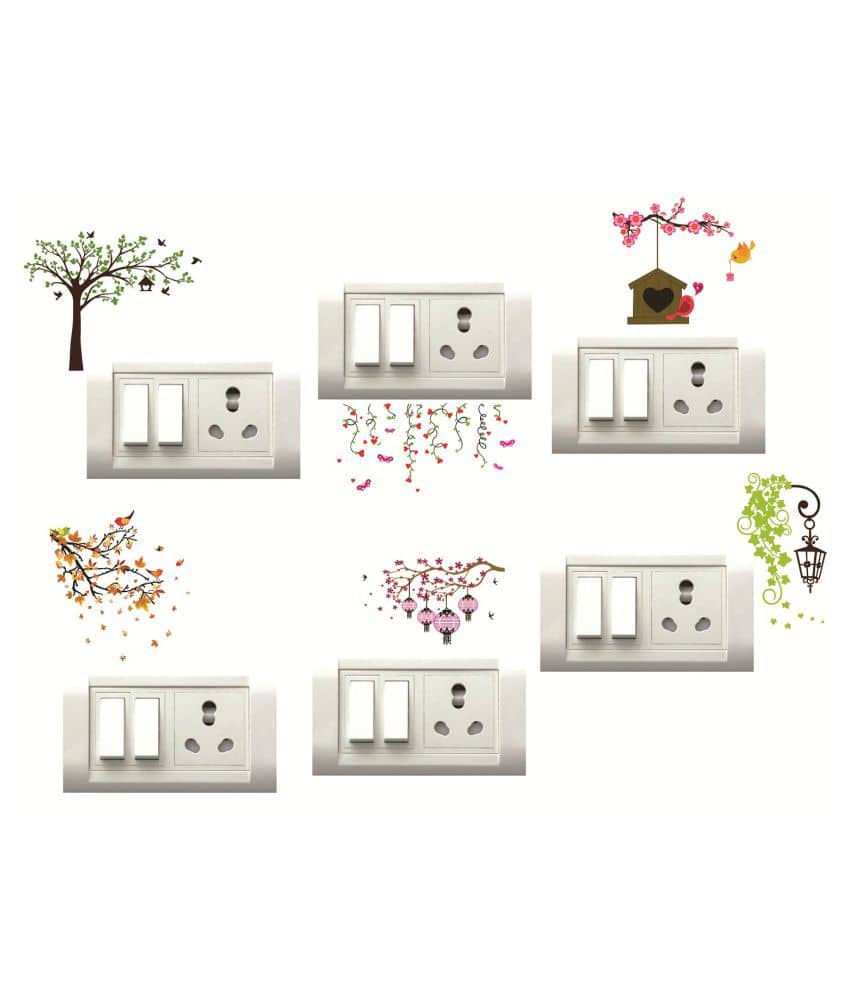 Decor Villa tree Nature Sticker ( 22 x 33 cms )