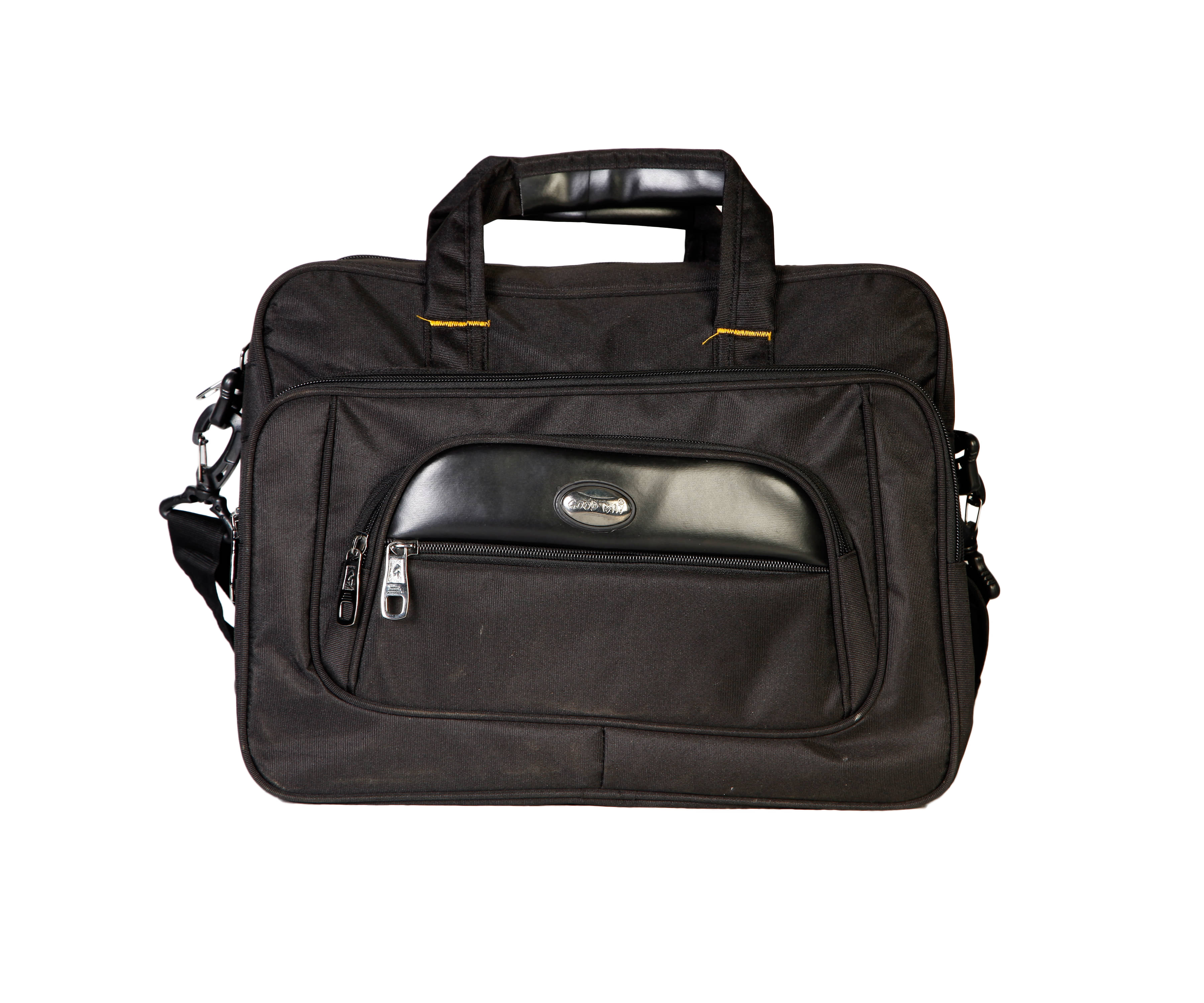     			Goodwin Black P.U. Office Messenger Bag
