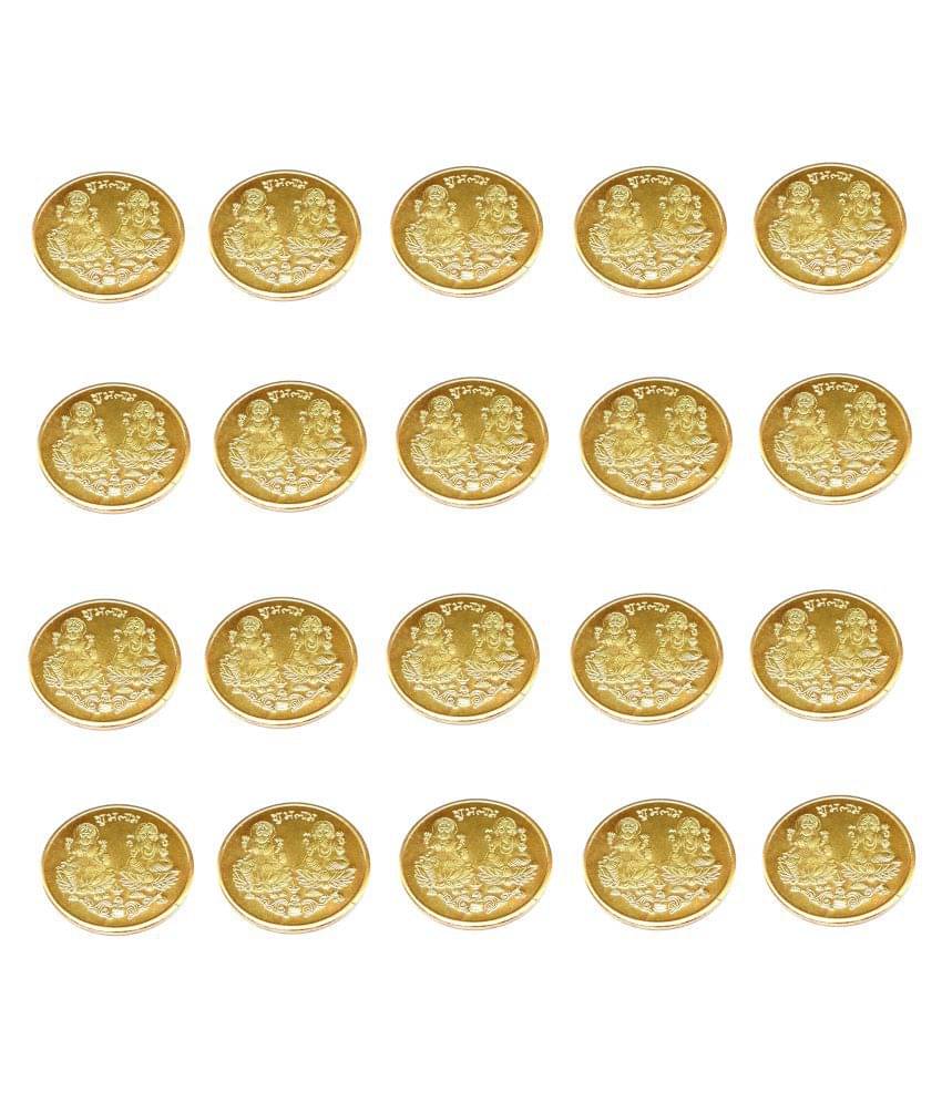 Best Pure Gold Plated LAXMI Ganesh Ganesha Lakshmi Pooja Good Luck Golden Goldan Plated Coin 20pc Best Pure Gold Plated LAXMI Ganesh Ganesha Lakshmi Pooja Good Luck Golden Goldan Plated Coin 20pc