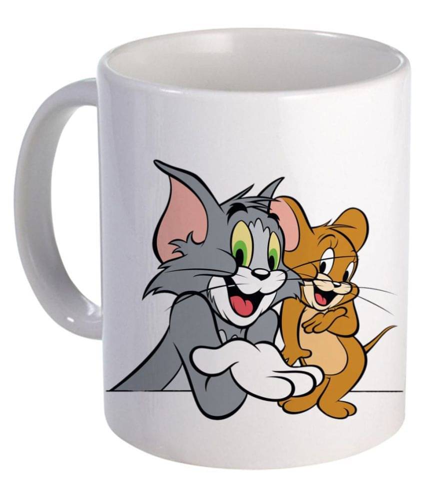 COLOR YARD Best Tom and Jerry Ceramic Coffee Mug 320 mL ( Pack of 1 )     			COLOR YARD Best Tom and Jerry Ceramic Coffee Mug 320 mL ( Pack of 1 )