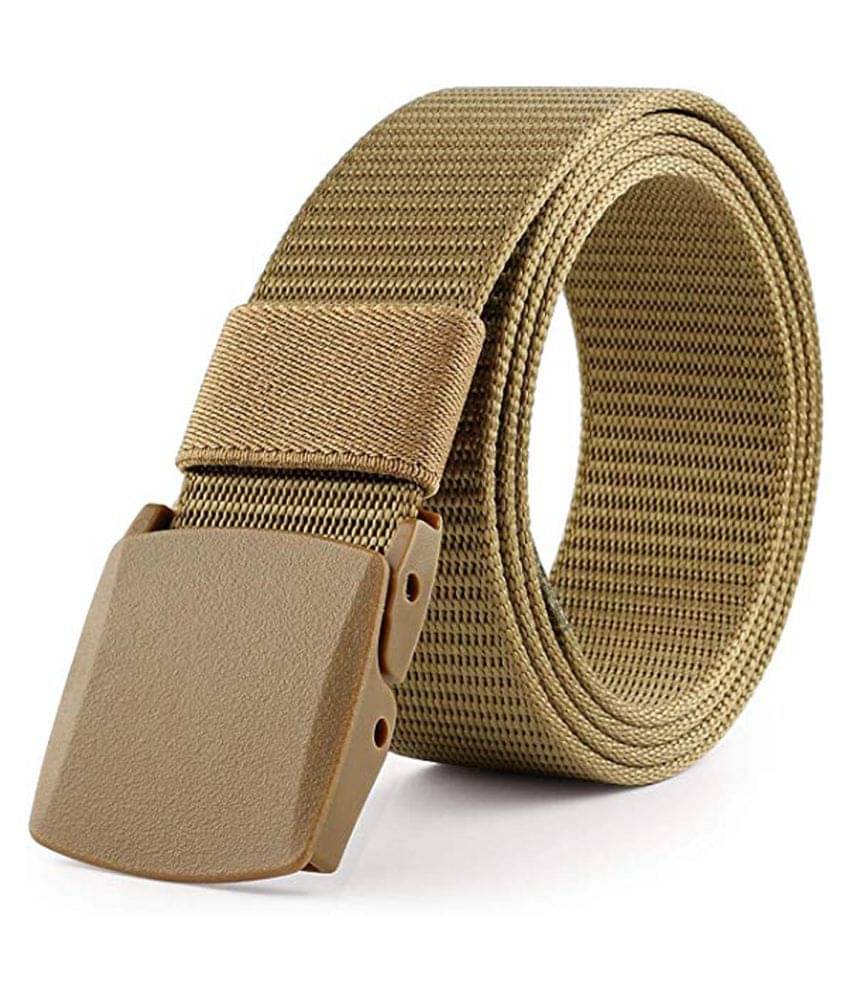 Edifier - Beige Leather Men's Casual Belt ( Pack of 1 ) Edifier - Beige Leather Men's Casual Belt ( Pack of 1 )