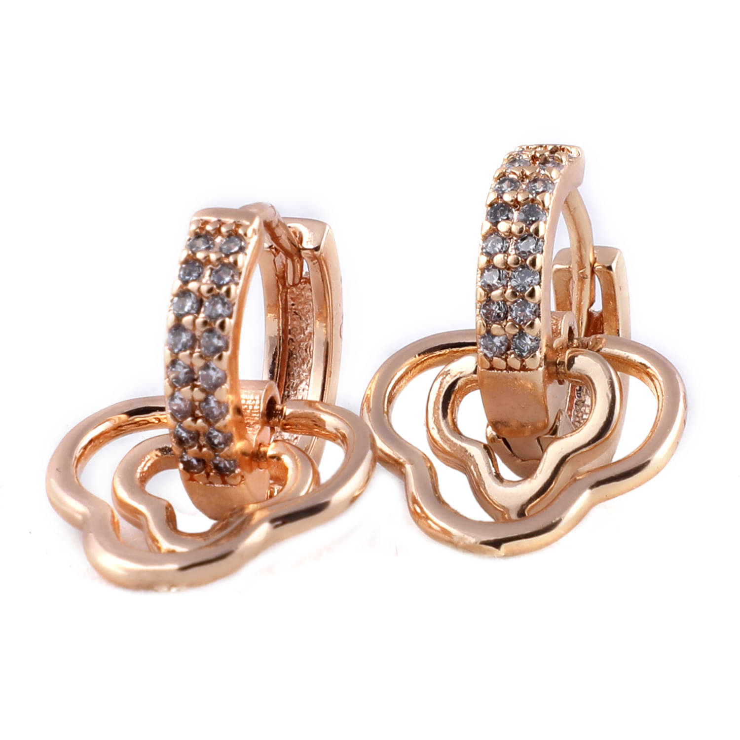     			Shankhraj Mall Rose Gold A.D Earing For Girl Or Women