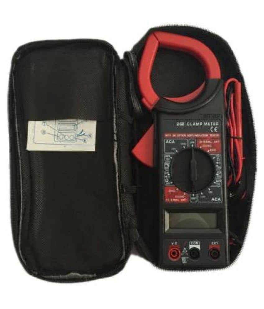 BOOSTY-266 Ac Dc Digital Clamp Multimeter Auto Ranging Amp Current Voltage Measurement Device, Ammeter Tong Tester Meter with Accuracy (FDC-27A)