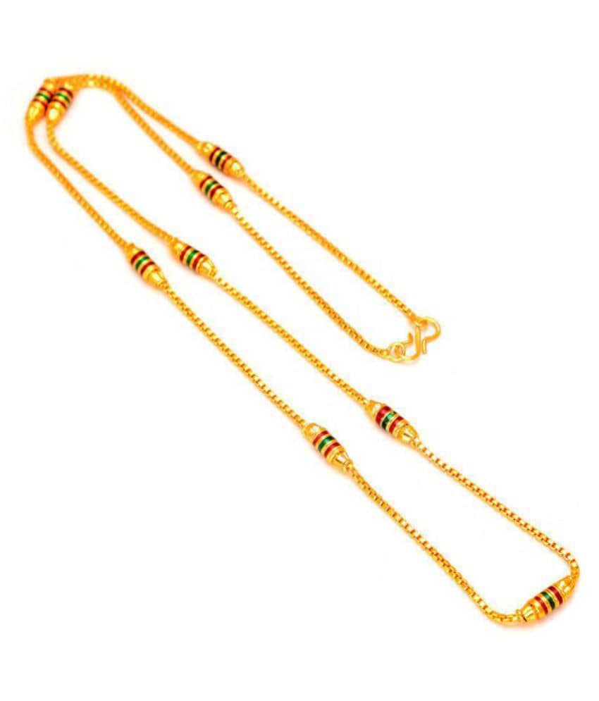 Jewar Mandi Gold Plated Chain ( Set of 1 )