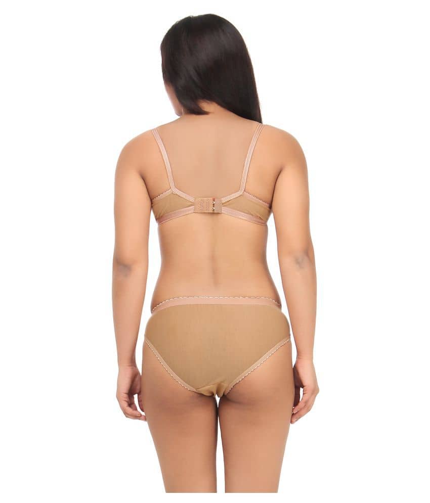 TCG Beige Lace Bra & Panty Set