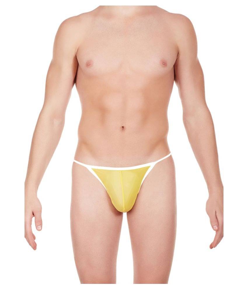 La Intimo Pack of 1 Nylon Briefs For Men's ( Yellow ) La Intimo Pack of 1 Nylon Briefs For Men's ( Yellow )
