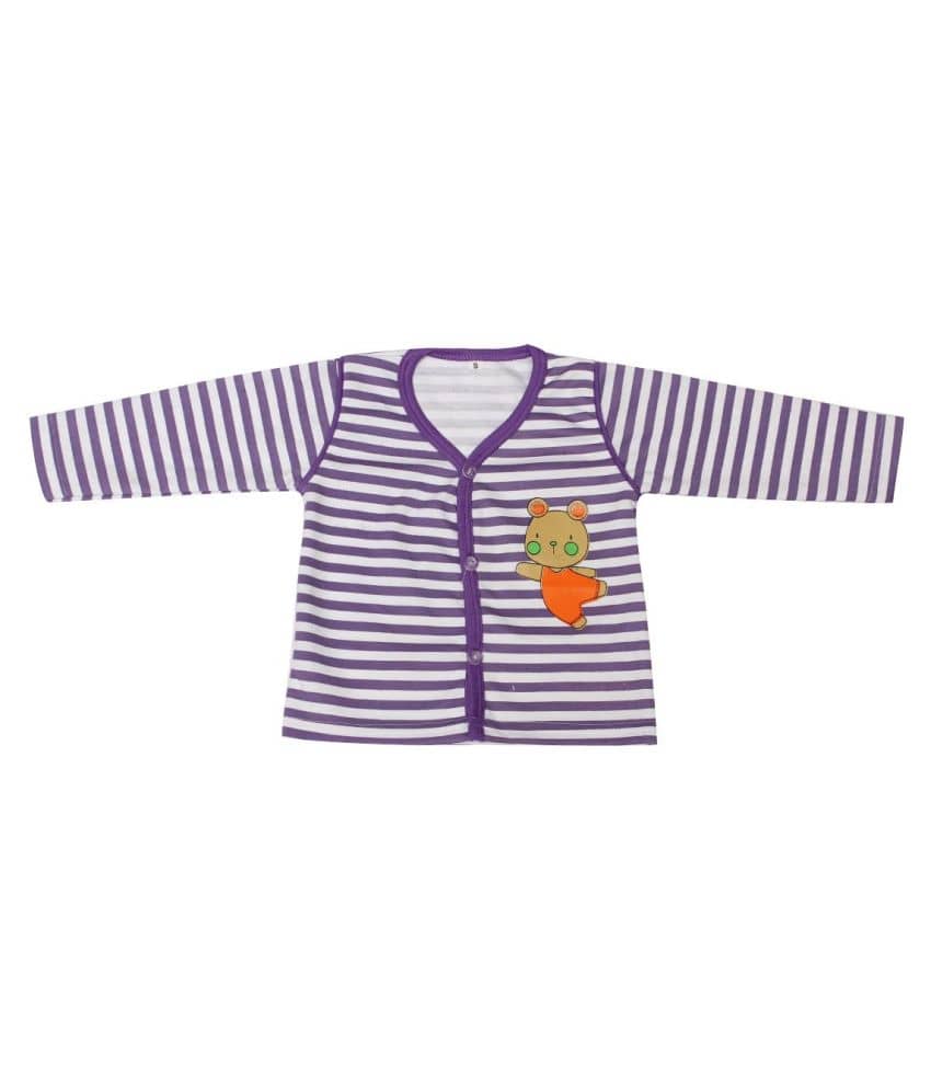 Babeezworld Unisex for Baby 100% Cotton T Shirts ( Purple )