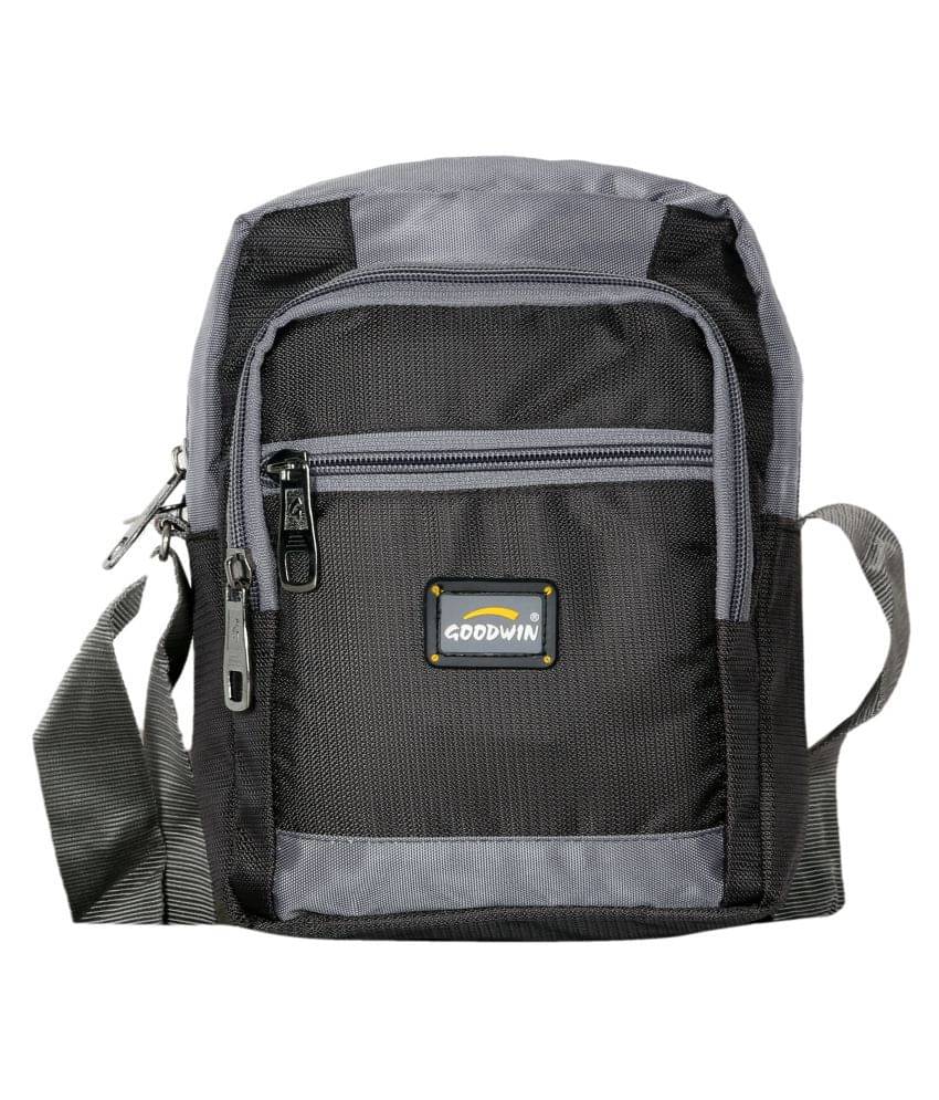     			Goodwin Grey Polyester Casual Messenger Bag