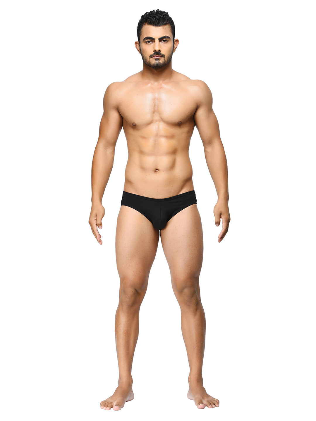 La Intimo Pack of 1 Cotton Briefs For Men's ( Black )