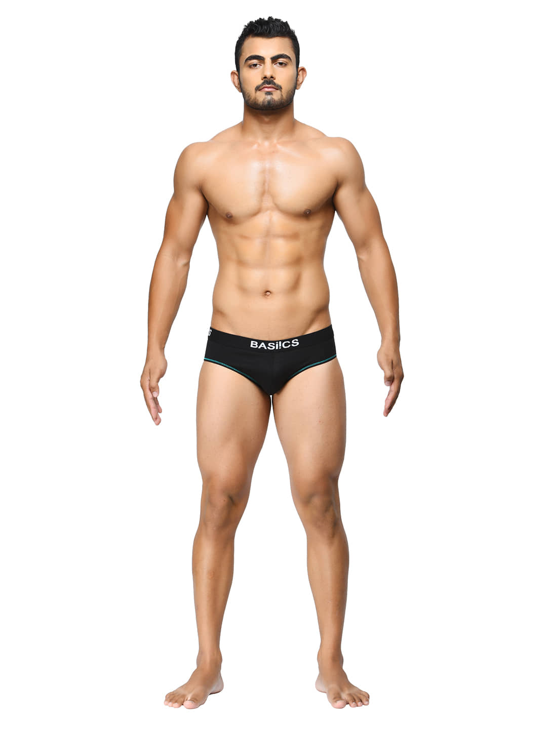 La Intimo Pack of 1 Cotton Briefs For Men's ( Black )