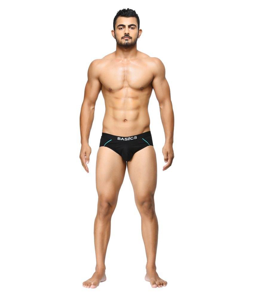 La Intimo Pack of 1 Cotton Briefs For Men's ( Black ) La Intimo Pack of 1 Cotton Briefs For Men's ( Black )