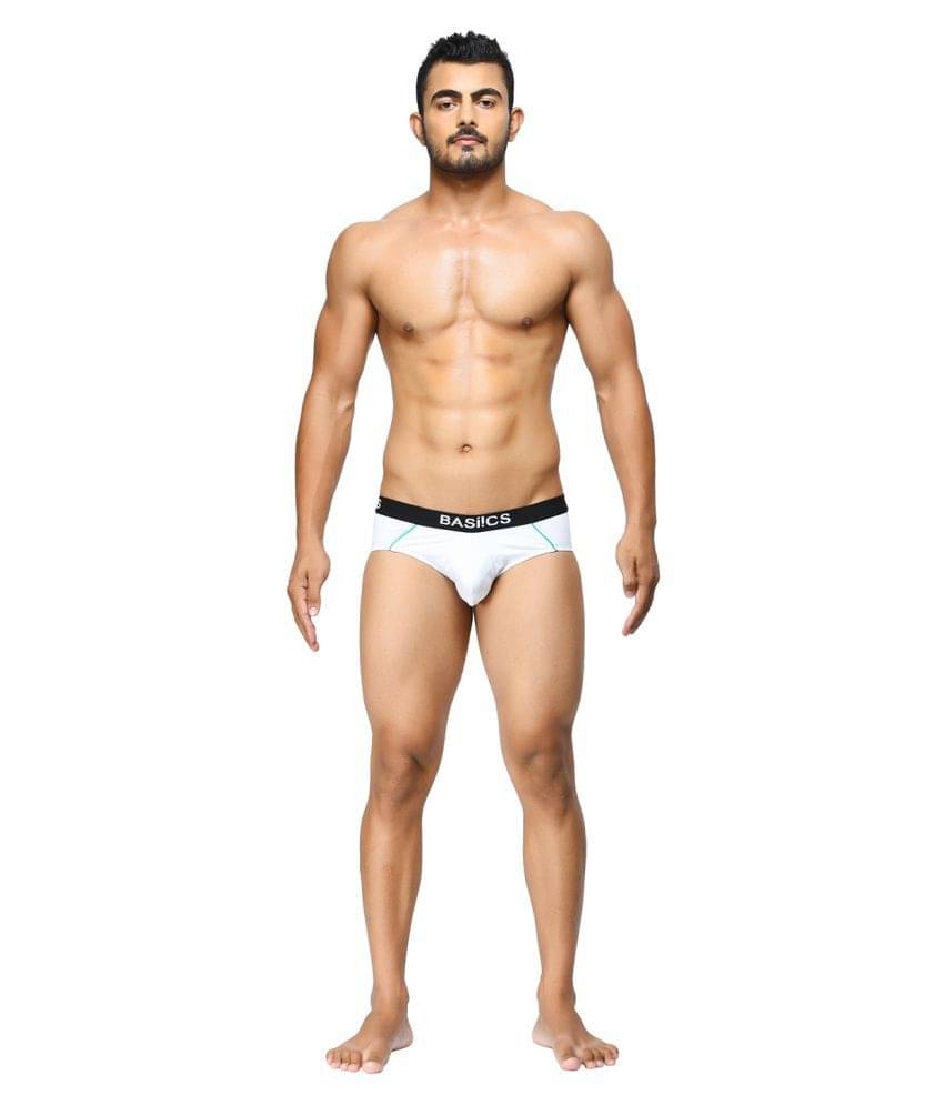 La Intimo Pack of 1 Cotton Briefs For Men's ( White ) La Intimo Pack of 1 Cotton Briefs For Men's ( White )