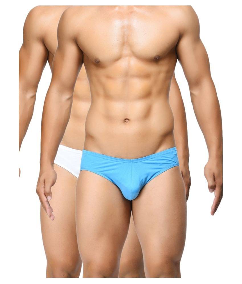BASIICS By La Intimo Pack of 2 Cotton Briefs For Men's ( Multi ) BASIICS By La Intimo Pack of 2 Cotton Briefs For Men's ( Multi )