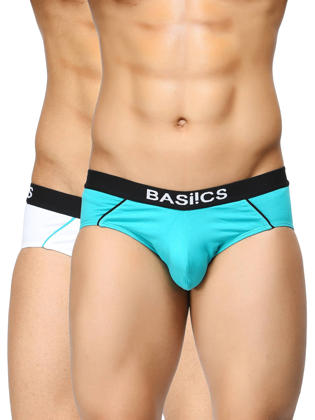 BASIICS By La Intimo Pack of 2 Cotton Briefs For Men's ( Multi ) BASIICS By La Intimo Pack of 2 Cotton Briefs For Men's ( Multi )