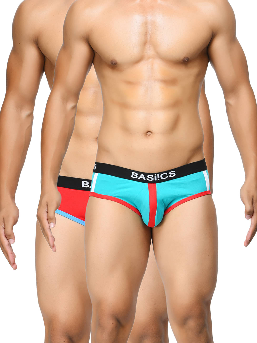 BASIICS By La Intimo Pack of 2 Cotton Briefs For Men's ( Multi ) BASIICS By La Intimo Pack of 2 Cotton Briefs For Men's ( Multi )